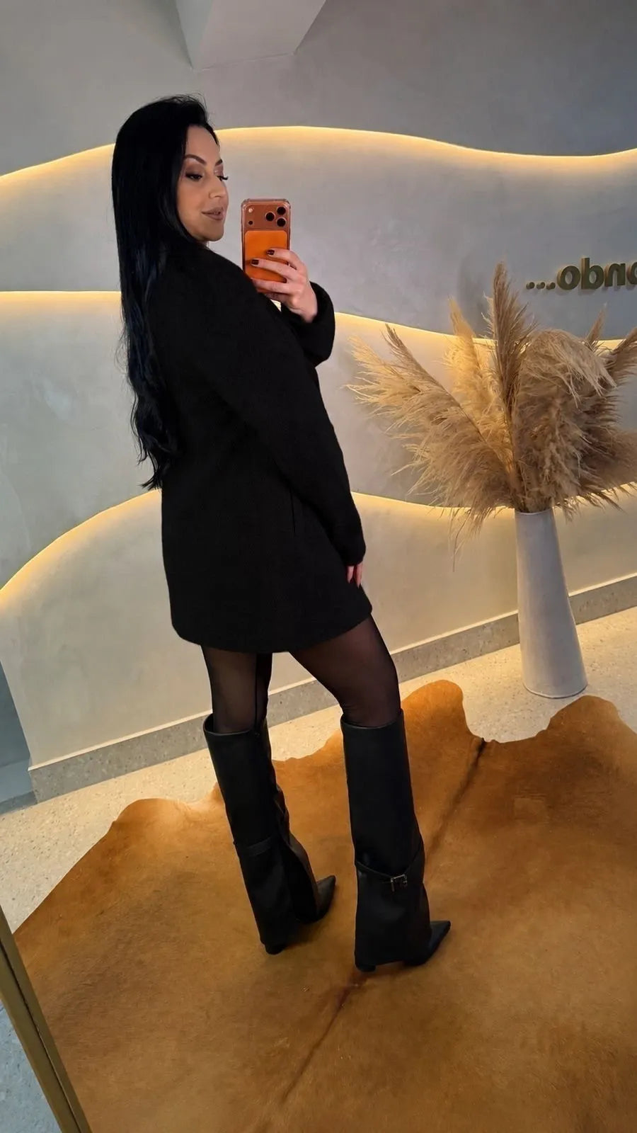Casaco Cris em Lã Batida Forrado com botões cromados
