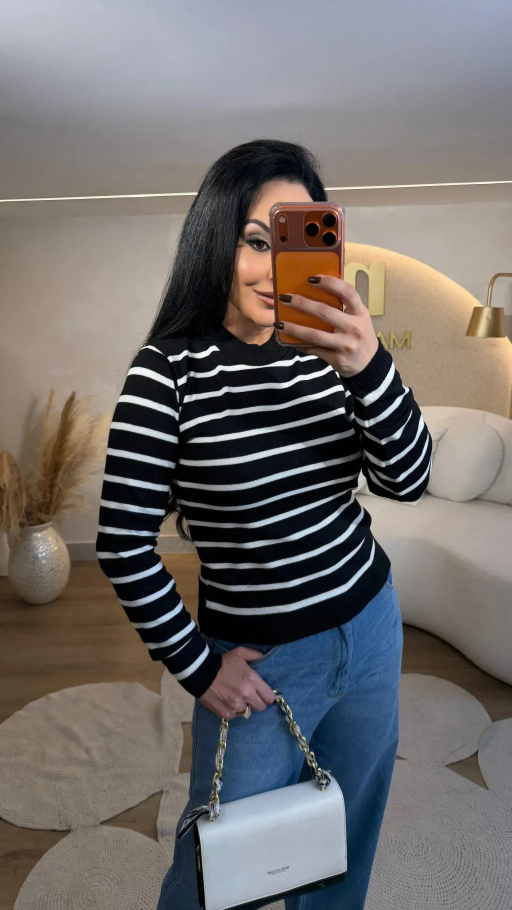 Blusa Tricot modal gola alta